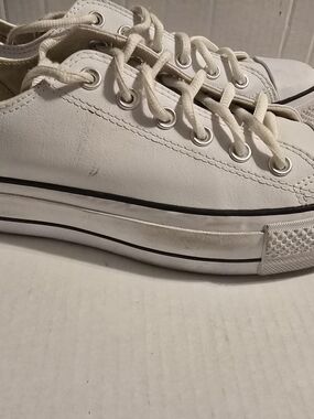 Converse Chuck Taylor All Star Lift Clean Ox Low Top White US 8.5